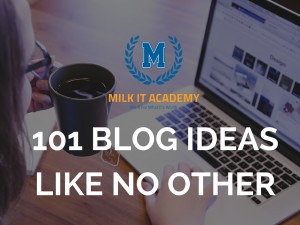 101 BLOG IDEAS LIKE NO OTHERS FOR BUSY PEOPLE