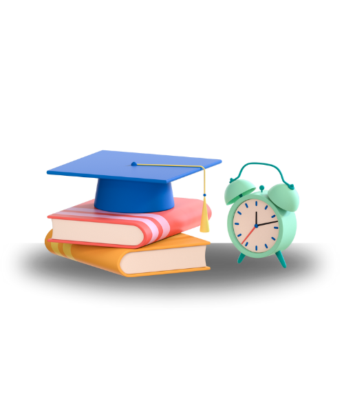 Welcome to the MI Academy Blog - books with university hat and alarm block